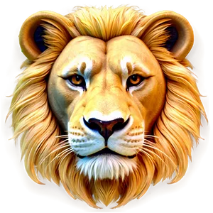 Stylized Lion Face Png 74 PNG image