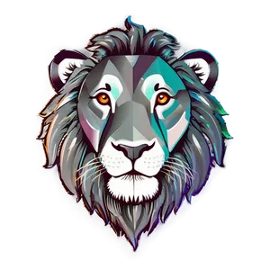 Stylized Lion Face PNG Dns