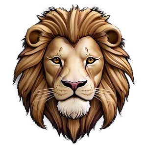 Stylized Lion Face Png Fnh PNG image