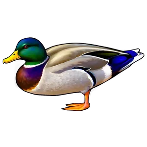 Stylized Mallard Duck PNG Lvn67 PNG