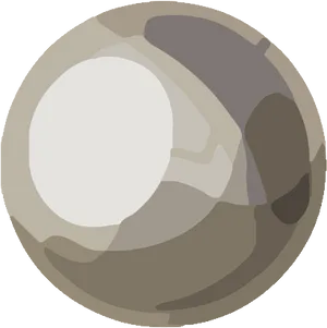 Stylized Mercury Planet Illustration PNG image