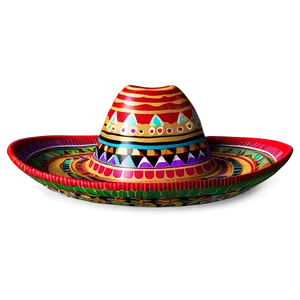 Stylized Mexican Hat PNG 06122024