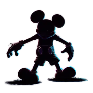 Stylized Mickey Mouse Silhouette PNG 74 PNG
