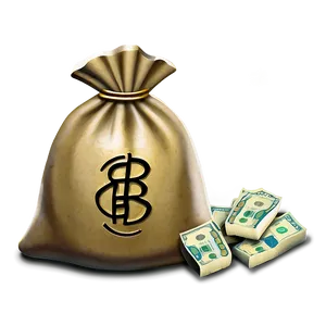 Stylized Money Bag PNG 43 PNG