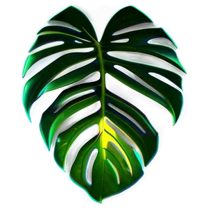 Stylized Monstera Leaf Png Nfg65 PNG image