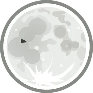 Stylized Moon Graphic PNG image