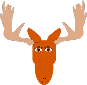 Stylized Moose Head Illustration