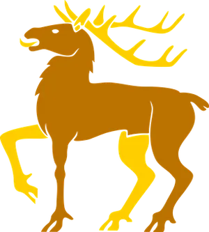 Stylized Moose Silhouette