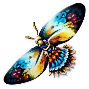 Stylized Mothra Fan Art Png Awt6 PNG image