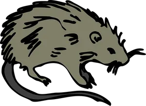 Stylized Mouse Silhouette PNG image