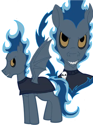 Stylized Mythical Equine Hades PNG image
