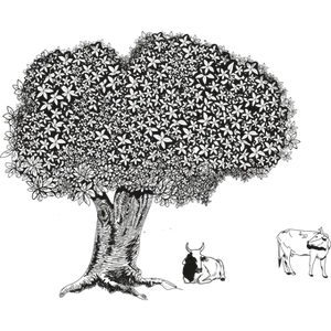 Stylized Night Treeand Animals