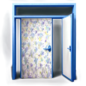 Stylized Open Door Artwork PNG Flh64 PNG