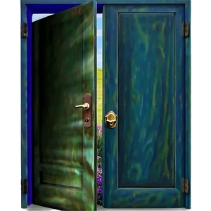 Stylized Open Door Artwork PNG Plr51 PNG