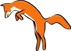 Stylized Orange Fox Illustration