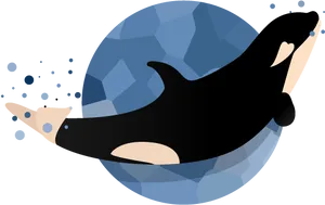 Stylized Orca Illustration