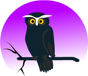 Stylized Owl Illustration PNG image