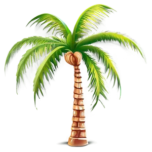 Stylized Palm Trees PNG Huj
