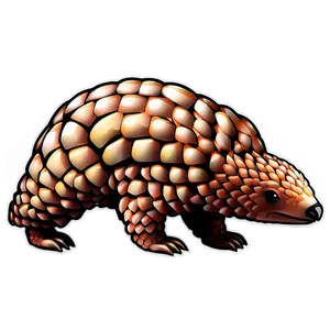 Stylized Pangolin Icon Png 06212024 PNG image