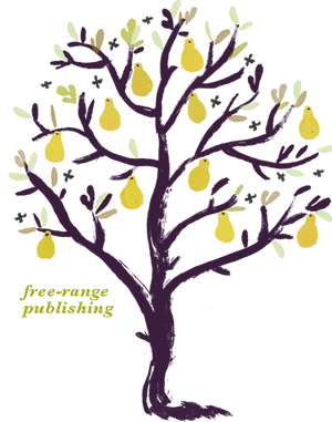Stylized Pear Tree Illustration PNG image