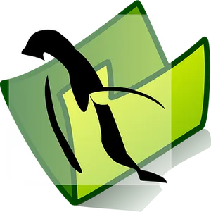 Stylized Penguin Graphic