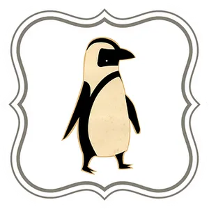 Stylized Penguin Graphic