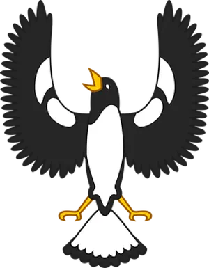 Stylized Penguin Graphic