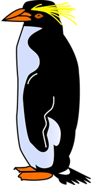 Stylized Penguin Illusion Art