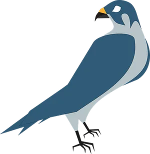 Stylized Pigeon Vector Art PNG image