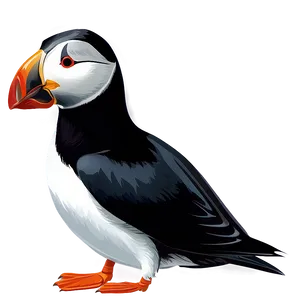 Stylized Puffin Graphic PNG Kry5 PNG