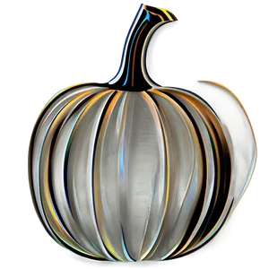 Stylized Pumpkin Outline Drawing PNG 48