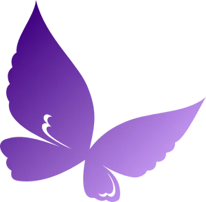 Stylized Purple Butterfly Graphic PNG image