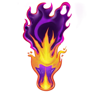 Stylized Purple Fire PNG 06252024 PNG