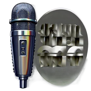 Stylized Radio Microphone PNG 06272024