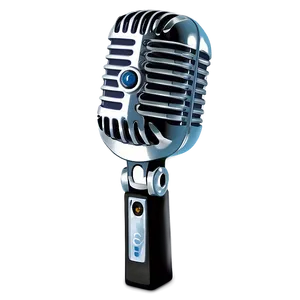 Stylized Radio Microphone PNG Gri
