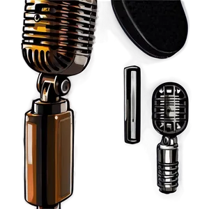 Stylized Radio Microphone PNG Imp PNG