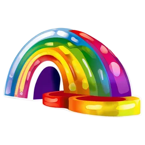 Stylized Rainbow Icon Png Rrv44 PNG image