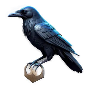 Stylized Raven PNG Qtb