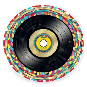 Stylized Record Design Png 05242024 PNG image