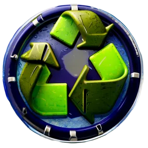 Stylized Recycle Symbol Png 06212024 PNG image