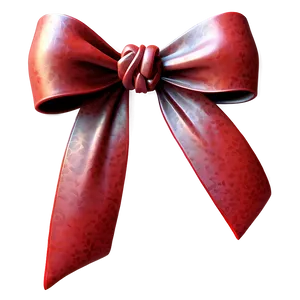 Stylized Red Bow PNG 22