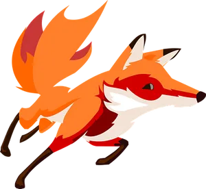 Stylized Red Fox Illustration
