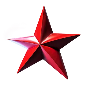 Stylized Red Star PNG Ckq65