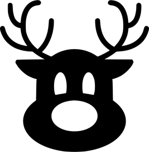 Stylized Reindeer Icon PNG image