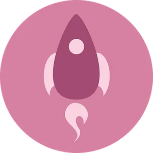 Stylized Rocket Icon
