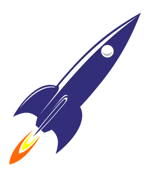 Stylized Rocket Illustration