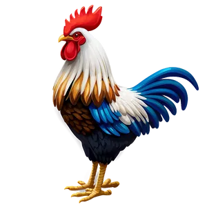 Stylized Rooster Profile PNG Vje