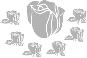 Stylized Rose Graphic Design
