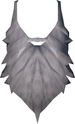 Stylized Santa Beard Graphic PNG