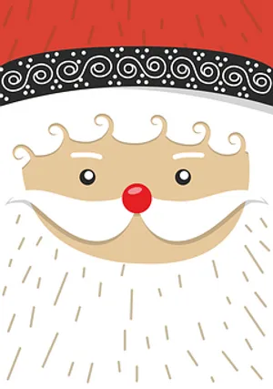 Stylized Santa Claus Graphic